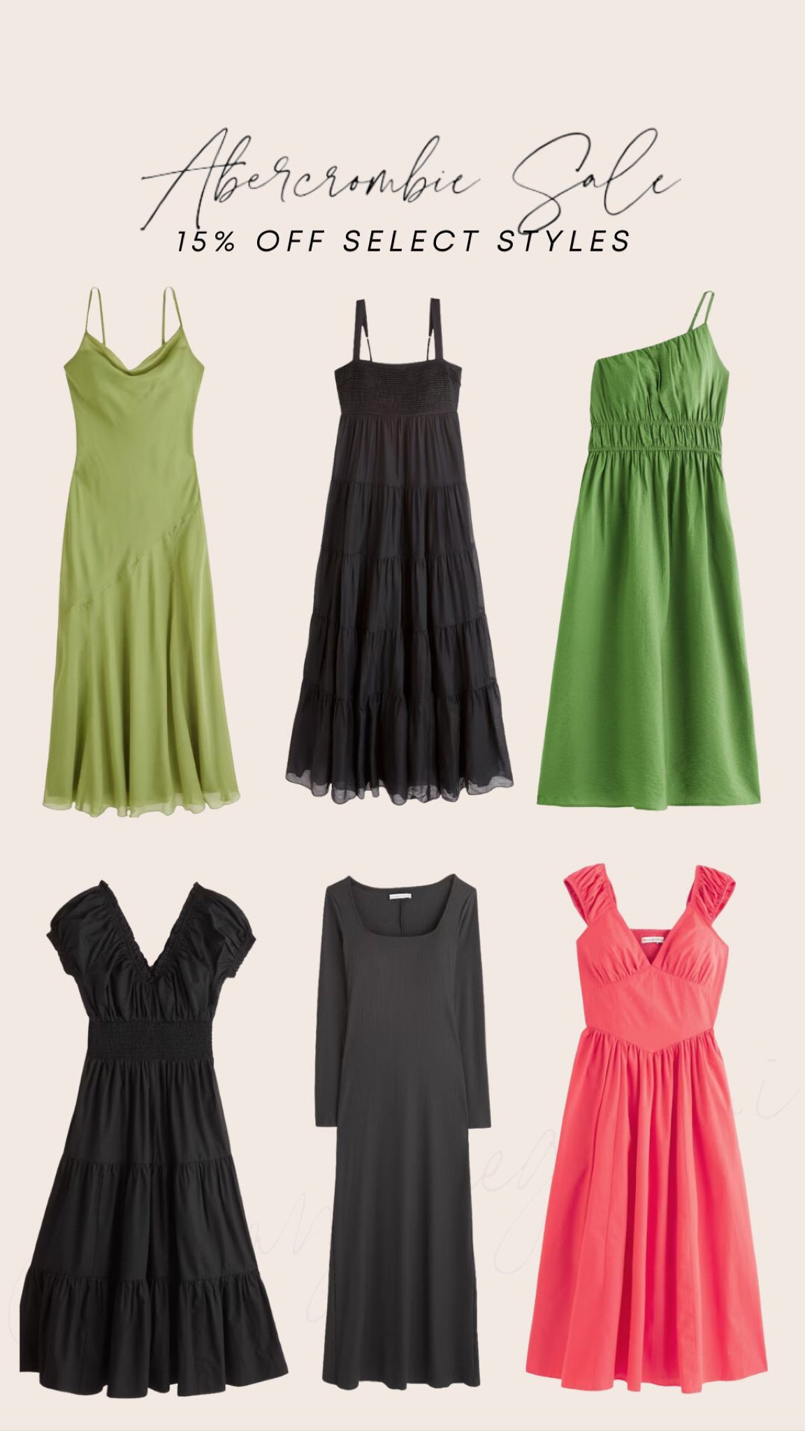 15% off dresses @abercrombie

maxi dresses | cocktail attire | day dresses | summer looks | slip dresses | dresses by color | dresses by occasion | on sale now | sale finds | style ideas | easy outfit ideas 

#LTKU #LTKcurves #LTKsalealert