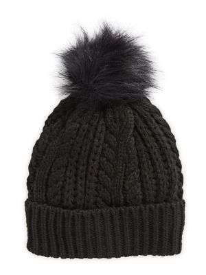 Cable Knit Turn Cuff Toque | The Bay