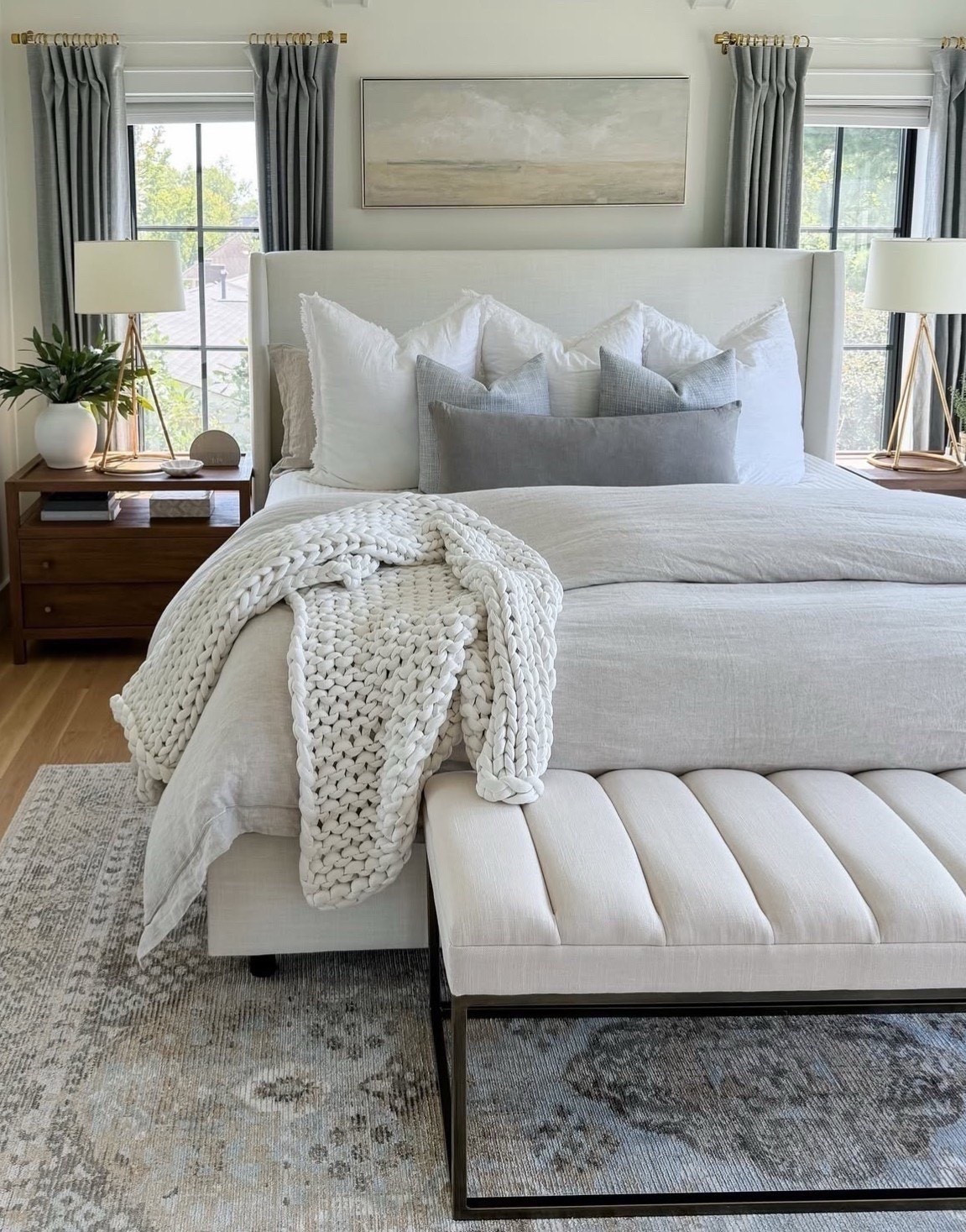 Primary bedroom design, neutral traditional bedroom, Amazon bedding, linen duvet cover 

#LTKHome #LTKFindsUnder100 #LTKFindsUnder50