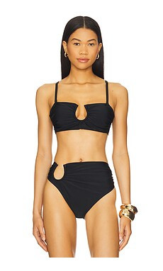 villa fresca Sofia Bikini Top in Black from Revolve.com | Revolve Clothing (Global)