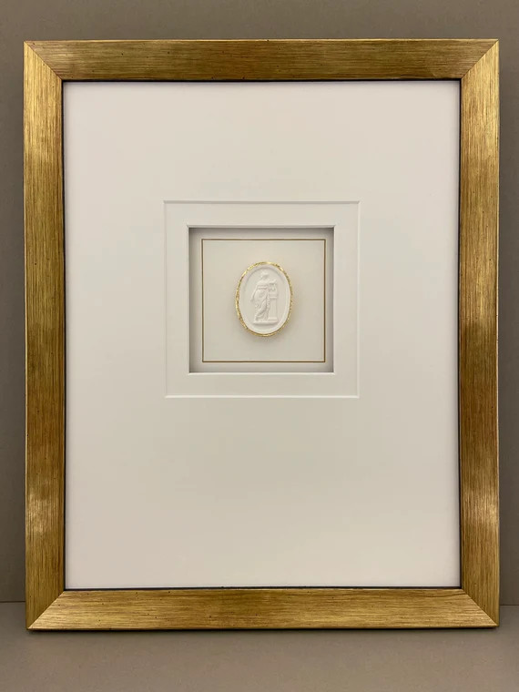 Custom Framed Grand Tour Intaglio 11x14 Gold Frame Modern - Etsy | Etsy (US)