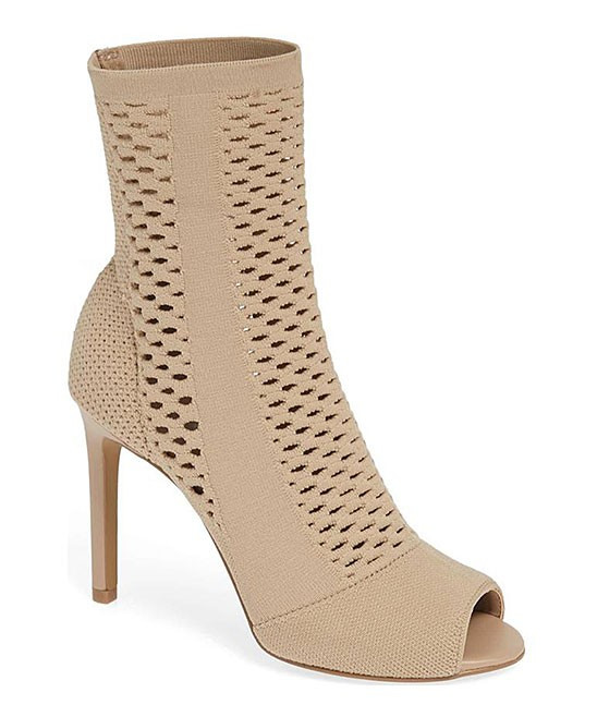 Charles by Charles David Women's Casual boots NUDE - Nude Inspector Perforated Knit-Shaft Boot - Wom | Zulily