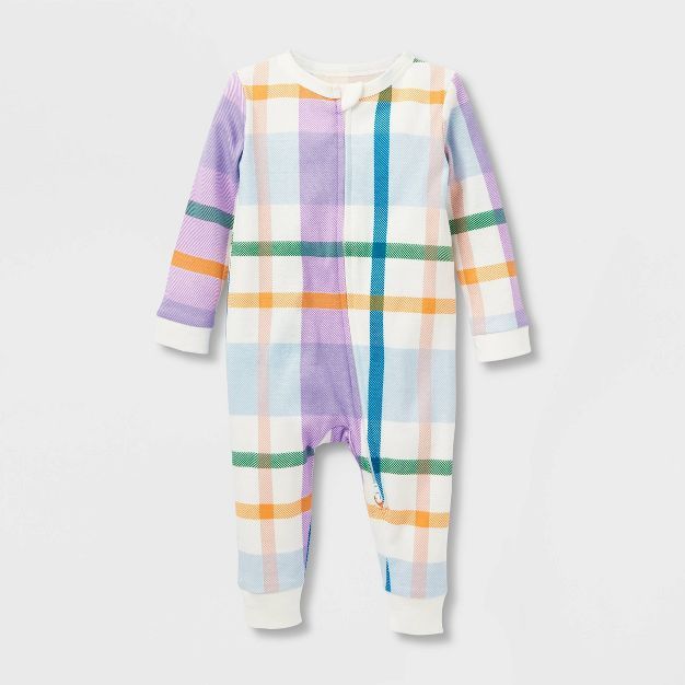 Baby Plaid Matching Family Pajama Set - White | Target