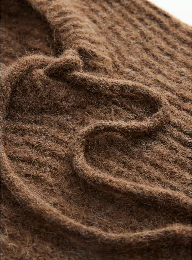 Brown Knitted Balaclava One Size | Tu Clothing