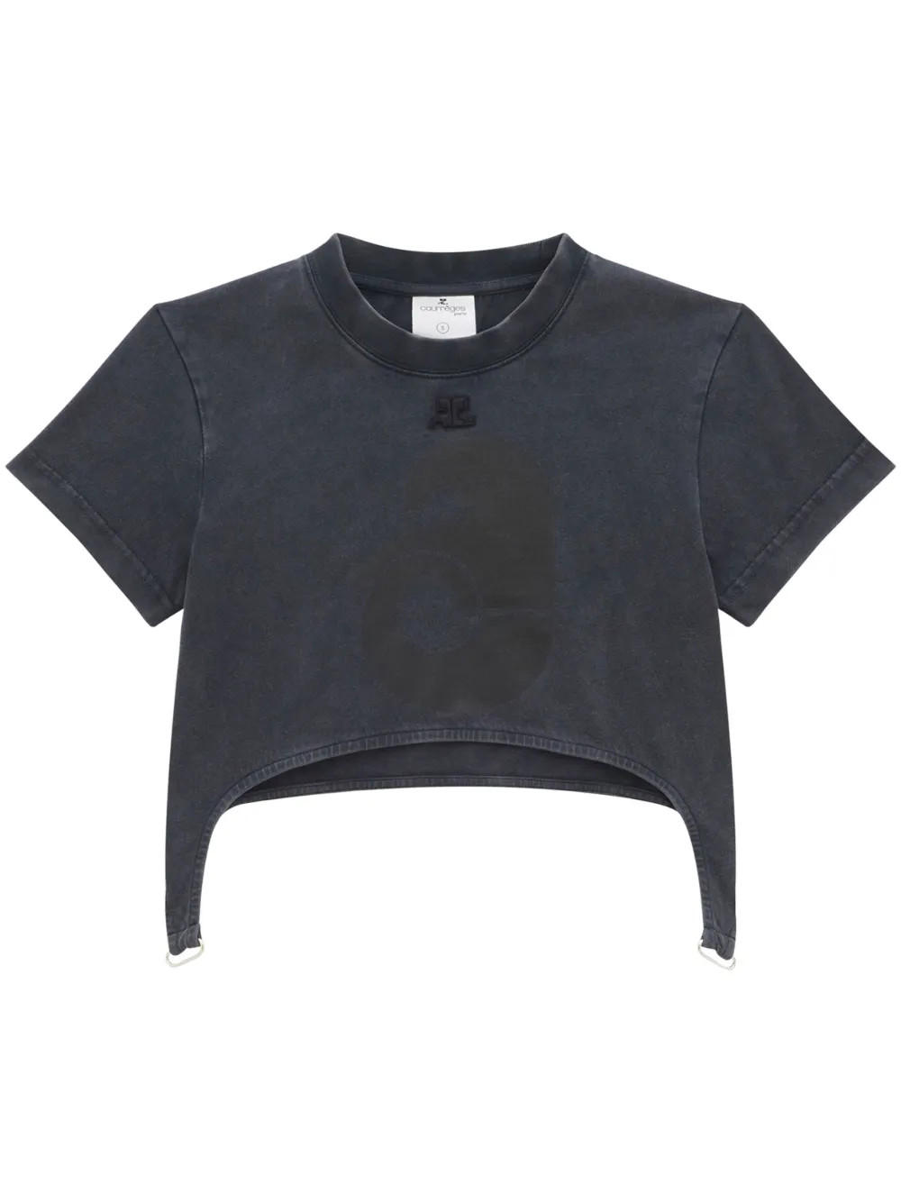 logo-patch cropped T-shirt | Farfetch Global