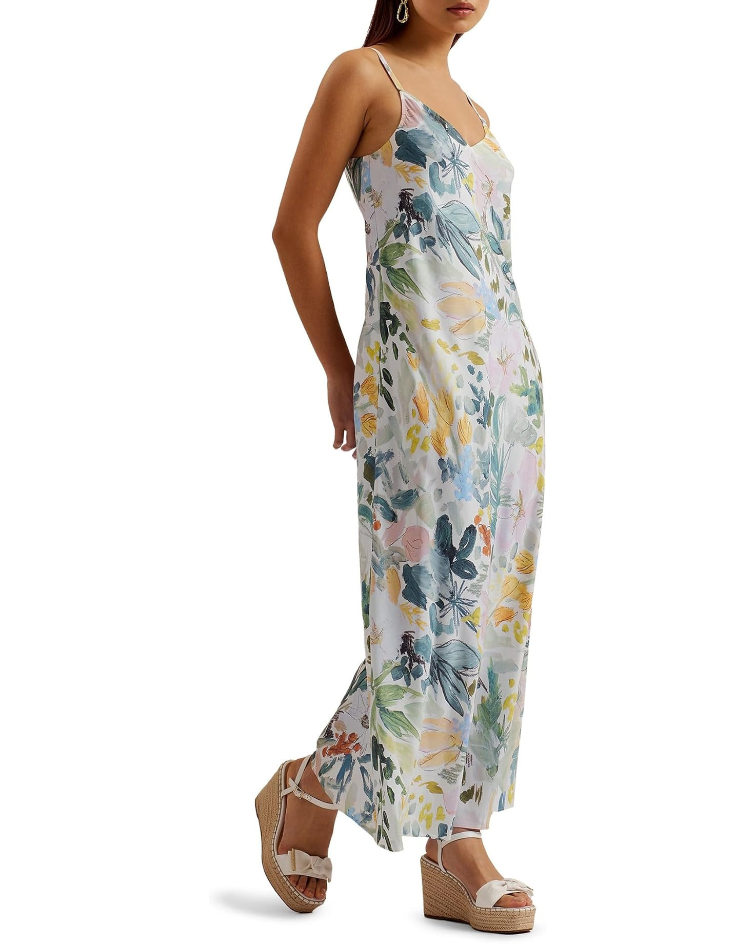 Adamela Double Layer Slip Midi Dress | Zappos