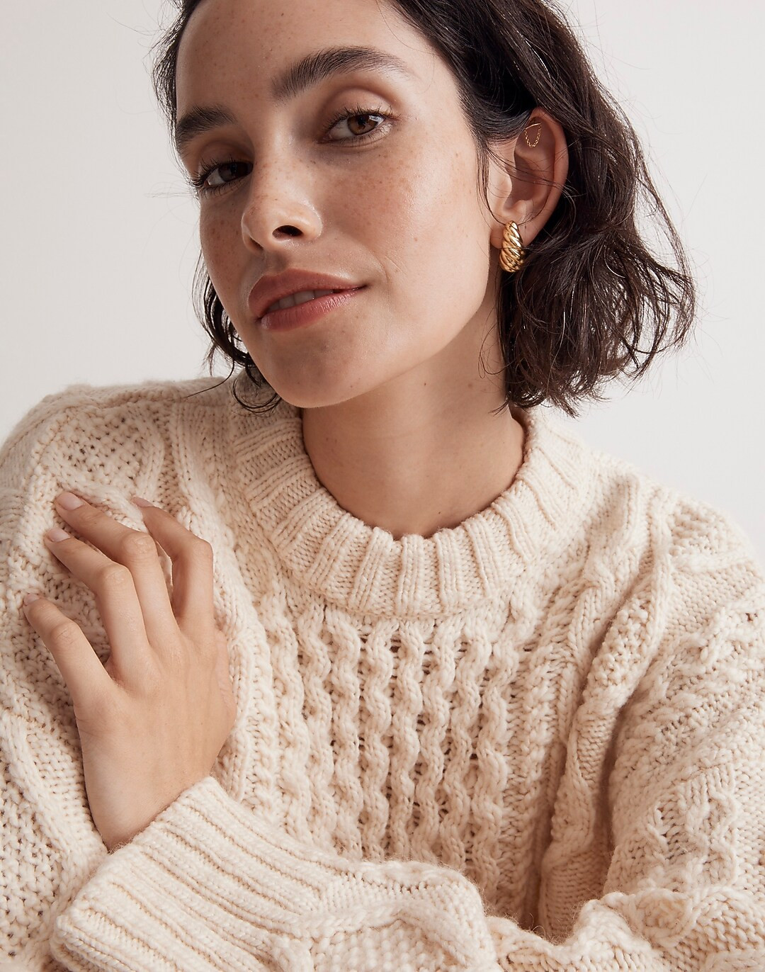 Puffed Droplet Stud Earrings | Madewell