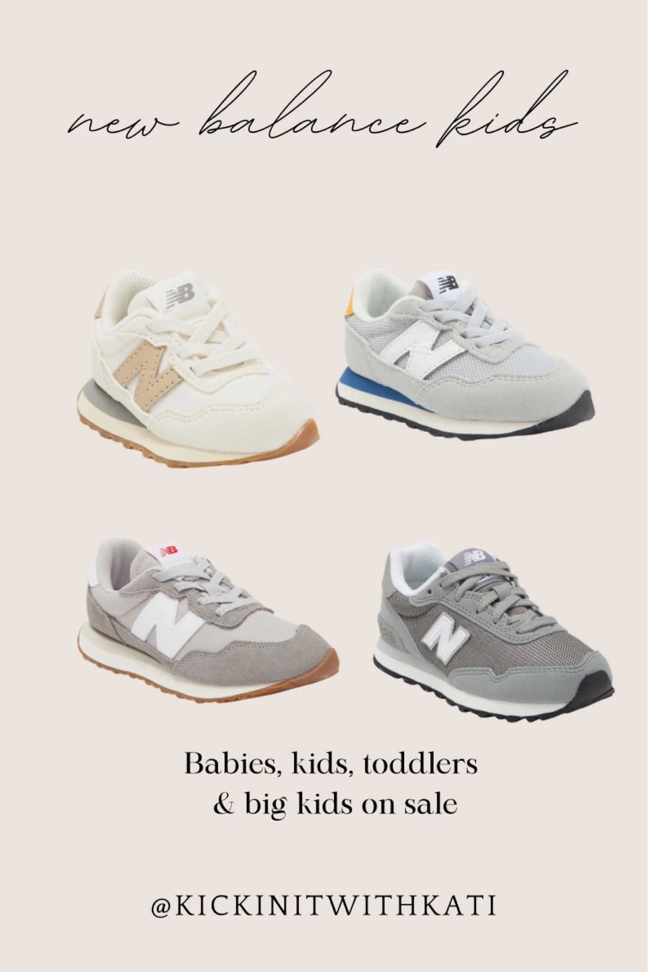 Kids new balance shoes on sale today! 

#LTKKids #LTKFindsUnder50 #LTKSaleAlert