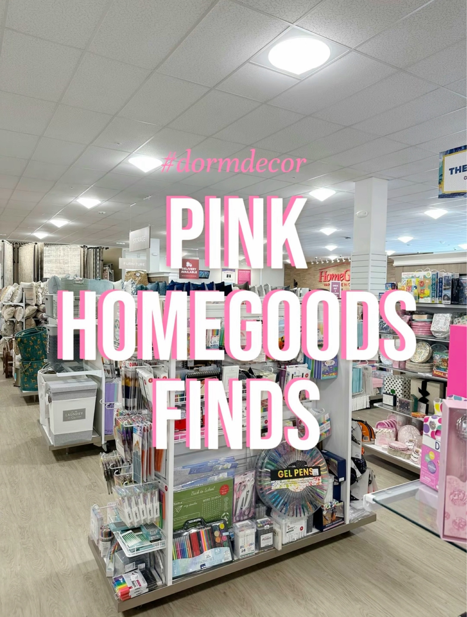 Pink HomeGoods/TJ Maxx Dorm Decor Finds, College Apartment Home Decor, Affordable Pink Preppy Decorations for Girl Bedroom

#LTKHome