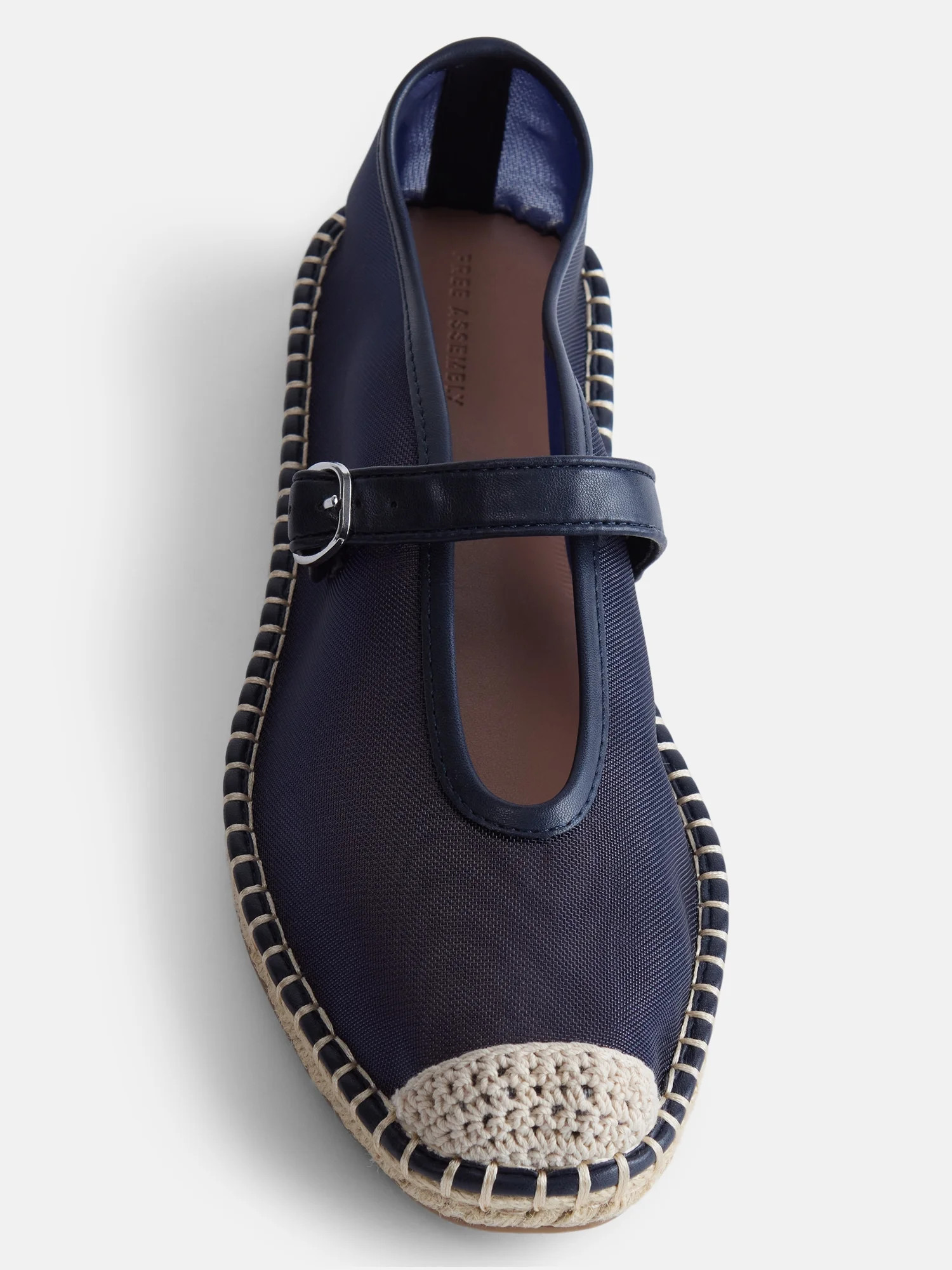 Free Assembly Women's Mesh Mary Jane Espadrilles | Walmart (US)