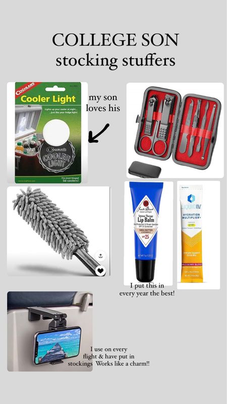 Stocking stuffer ideas for college guy. I have and love all of these items. 

Amazon. Stocking stuffer ideas for adults 

#LTKmens #LTKGiftGuide #LTKHoliday