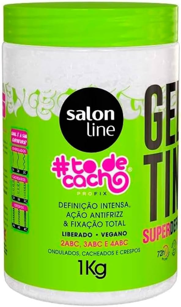 Salon Line, Gelatina Capilar, ToDeCacho, Super Definição, Vegano - Cabelos Ondulados, Cacheados... | Amazon (BR)