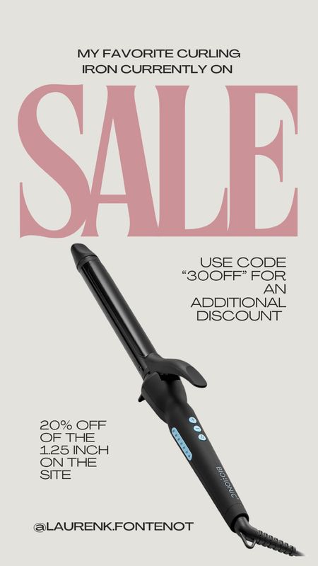 Just bought this curling iron for the second time, I love it so much! It has a longer barrel which is so nice for longer hair! The 1.25 inch is what I get, it’s normally $149 and on sale for $119.20 + you can use code “30off” for even more of a discount! 

#LTKsalealert #LTKbeauty #LTKfindsunder100
