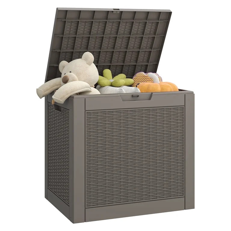 Bifanuo 31 Gallon Deck Box, Resin Outdoor Storage Box, Waterproof and UV Resistant Lightweight St... | Walmart (US)