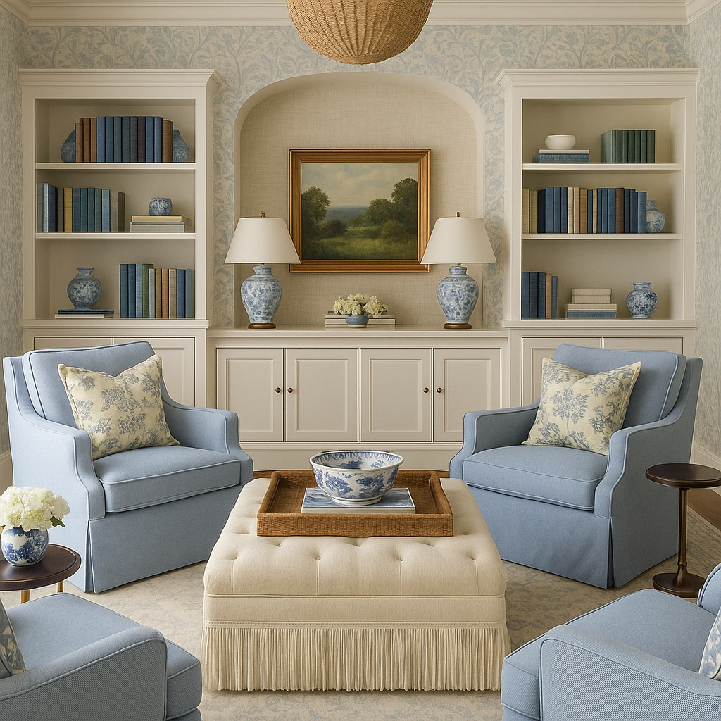 A blue and cream sitting room design!!

#LTKHome #LTKStyleTip #LTKSaleAlert
