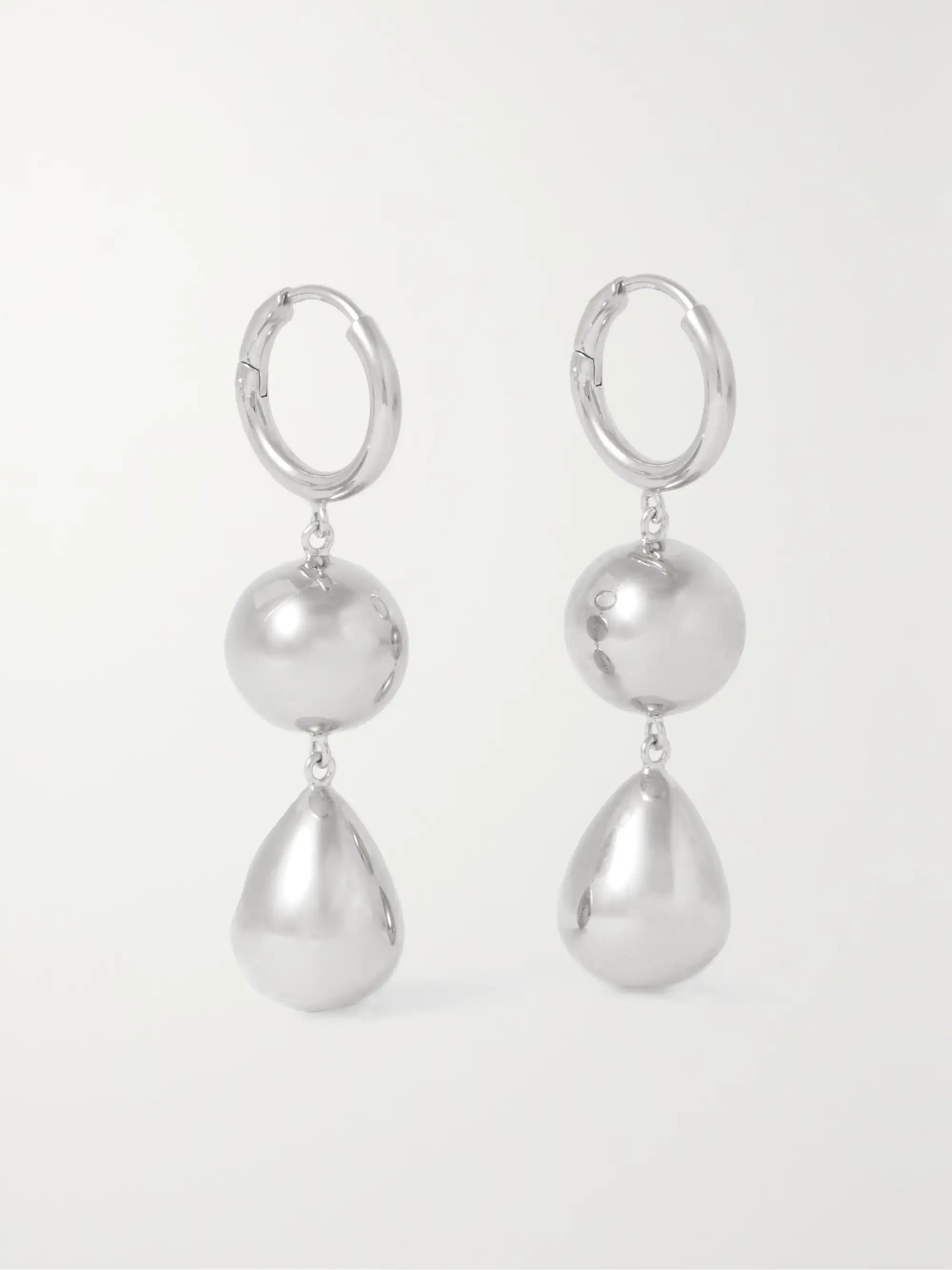 The Cathrine silver earrings | NET-A-PORTER (US)