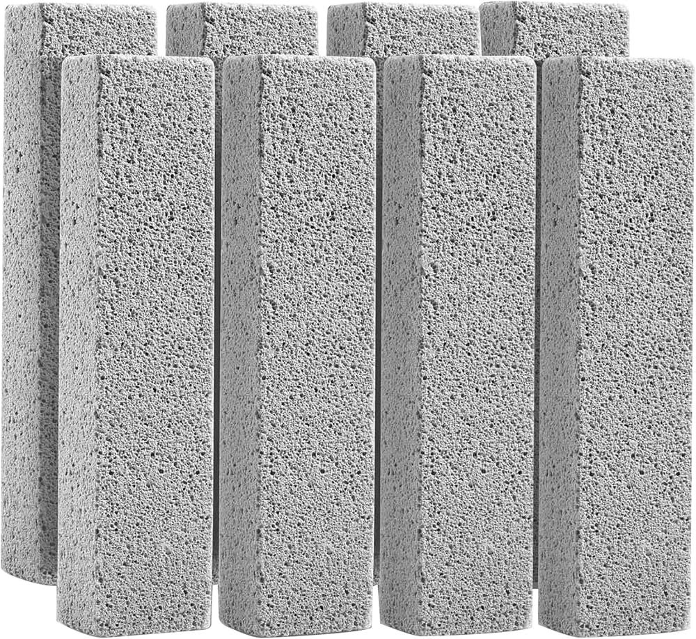 8 Pack Pumice Stone for Toilet Bowl Cleaning, Scouring Stick Remove Toilet Bowl Hard Water Rings,... | Amazon (US)