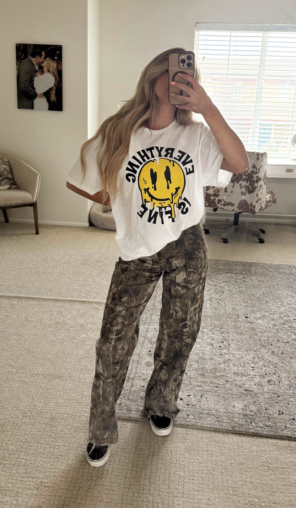 walmart outfit, camo pants, cargo camo pants, wearing a size XXS in pants (usually a 0-2) Large in top. pants have lots of stretch! 

#LTKStyleTip #LTKFindsUnder50 #LTKPetite