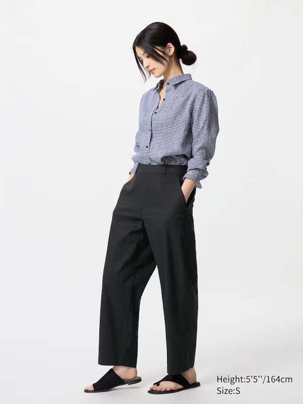 Linen Cotton Tapered Pants | Uniqlo Australia