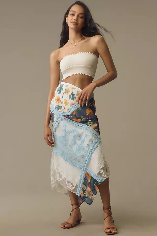 By Anthropologie Printed Mermaid Maxi Skirt | Anthropologie (US)