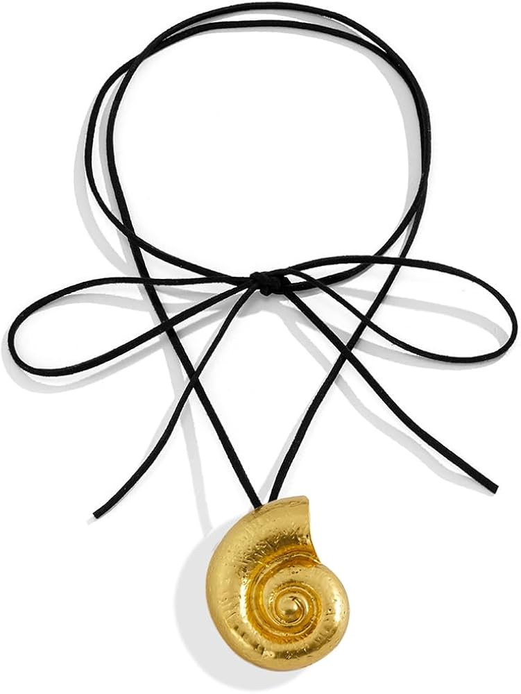yfstyle Shell Necklace Seashell Necklace for Women Gold Silver Conch Shell Necklace Summer Ocean ... | Amazon (US)