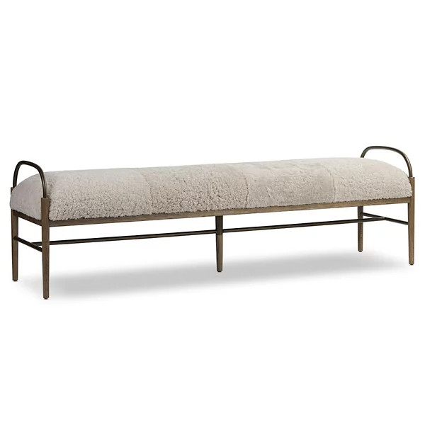 Amber Lewis x Four Hands Demi Accent Bench | Lumens