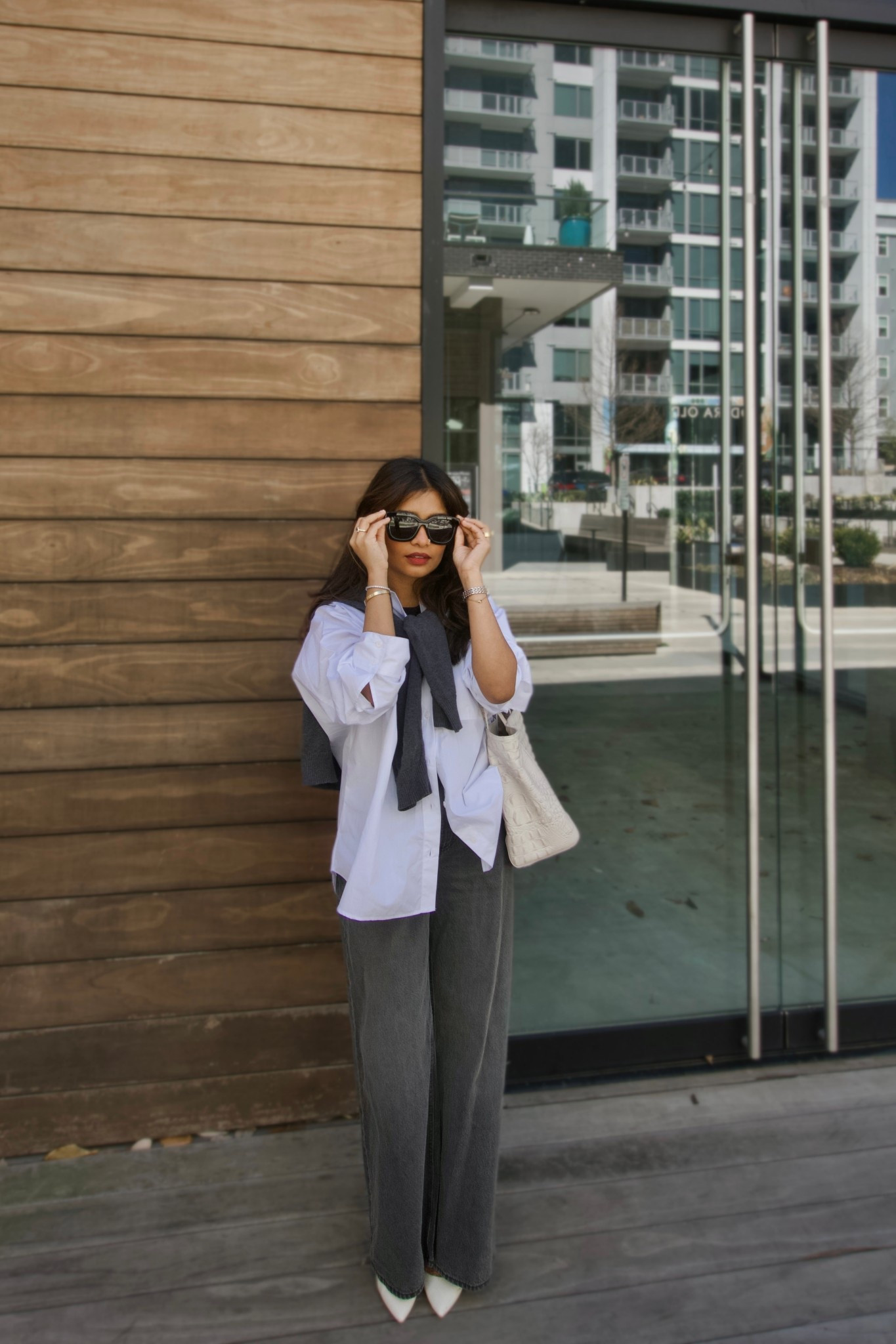 Elevated casual outfit (petite + mom friendly) 

Wearing medium in shirt (I’m a xs/small in Zara but wanted a looser fit) 

Wearing 25S in grey jeans 


#abercrombie #zara 

#LTKPetite #LTKootd #LTKspringtrends