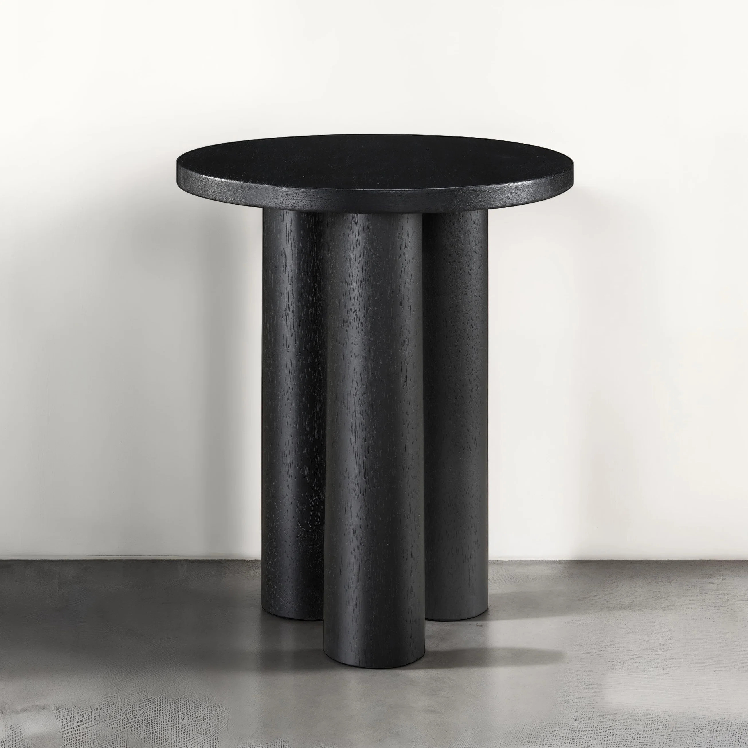 Nord Round Shape Modern Wood Side End Table | Wayfair North America
