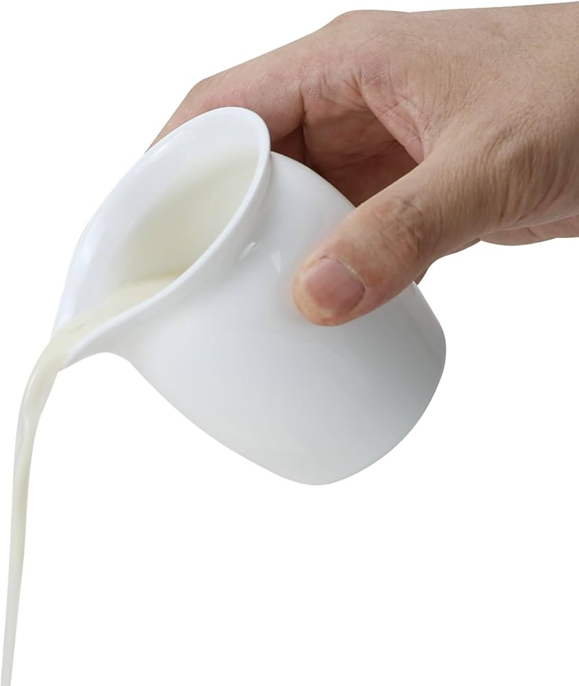 EIKS 2 Pack Ceramic Creamers Pitchers for Serving Coffee Tea Milk Salad Sauce Jam Maple Syrup, Ca... | Amazon (US)