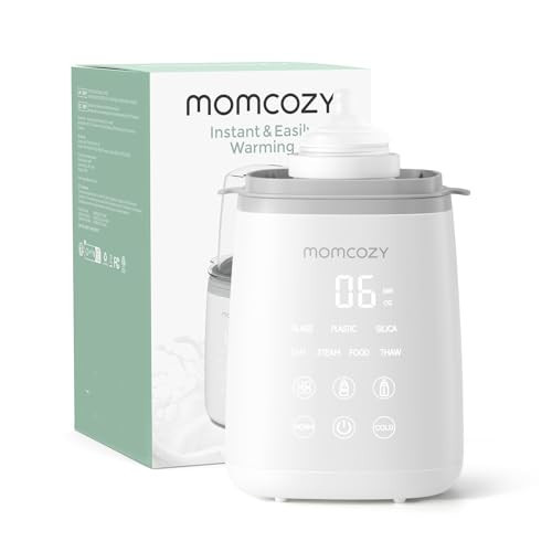 Momcozy Bottle Warmer, Fast Bottle Warmers for All Bottles with Timer, Accurate Temperature Control and Automatic Shut-Off, No Lid Required for Heating, White-Gray | Amazon (US)