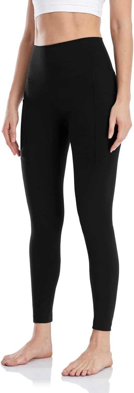 HeyNuts Essential 7/8 Leggings with Side Pockets for Women, High Waisted Compression Workout Yoga... | Amazon (US)