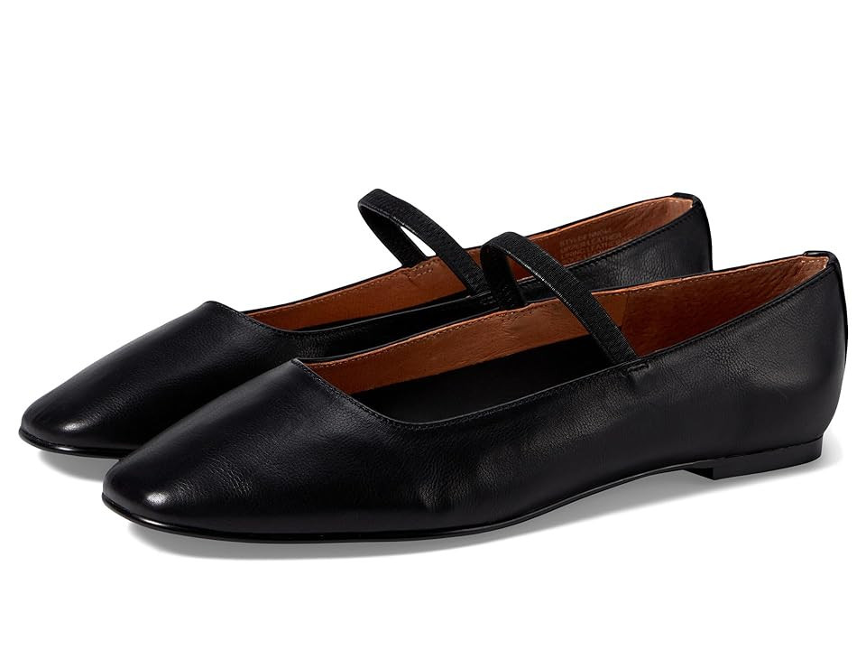 Madewell The Greta Ballet Flat Women's Shoes True Black : 8.5 M, Leather | Zappos