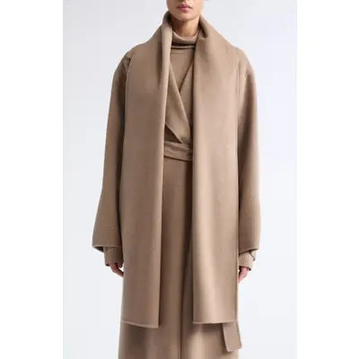 Max Mara Shawl Collar Coat in Clay at Nordstrom, Size 4 | Nordstrom