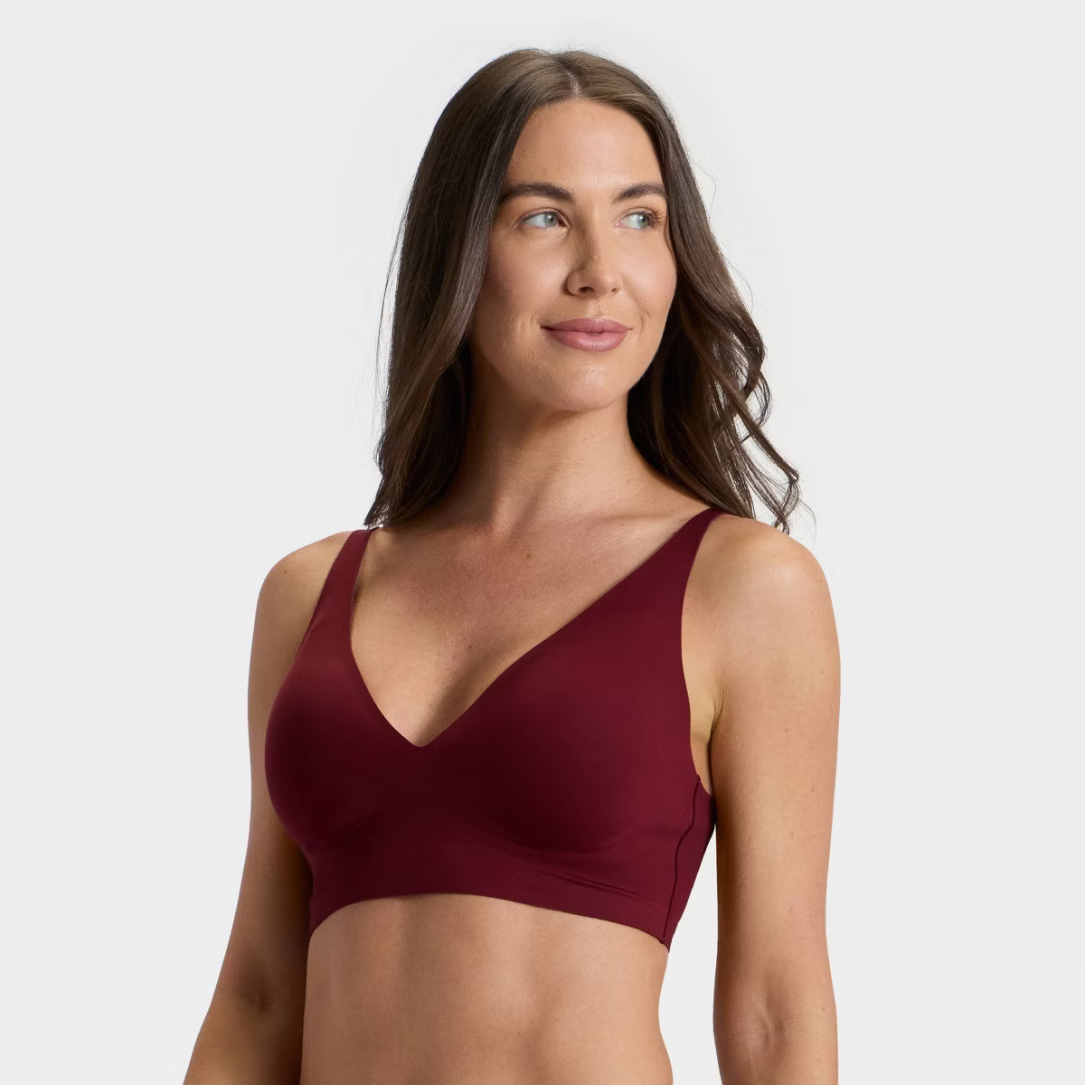 Women's Luxury Collection Removeable Pad Longline Plunge Bralette - Auden™ | Target