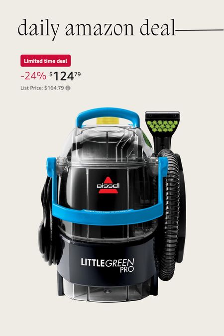 Daily Amazon deal: bissell little green pro carpet/upholstery/car cleaner. 

Amazon finds, Amazon deal, spring cleaning, cleaning supplies, cleaning, home finds, clean home 

#LTKhome #LTKsalealert