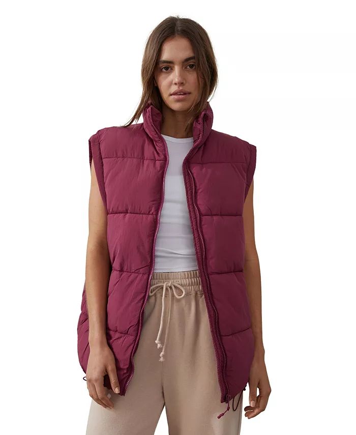 COTTON ON Women's Recycled Mother Puffer Vest Jacket & Reviews - Activewear - Women - Macy's | Macys (US)