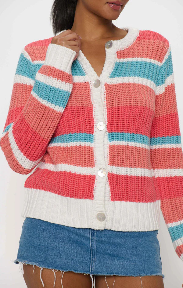 Camden Cardigan ~ Cabana Stripe Knit | Show Me Your Mumu