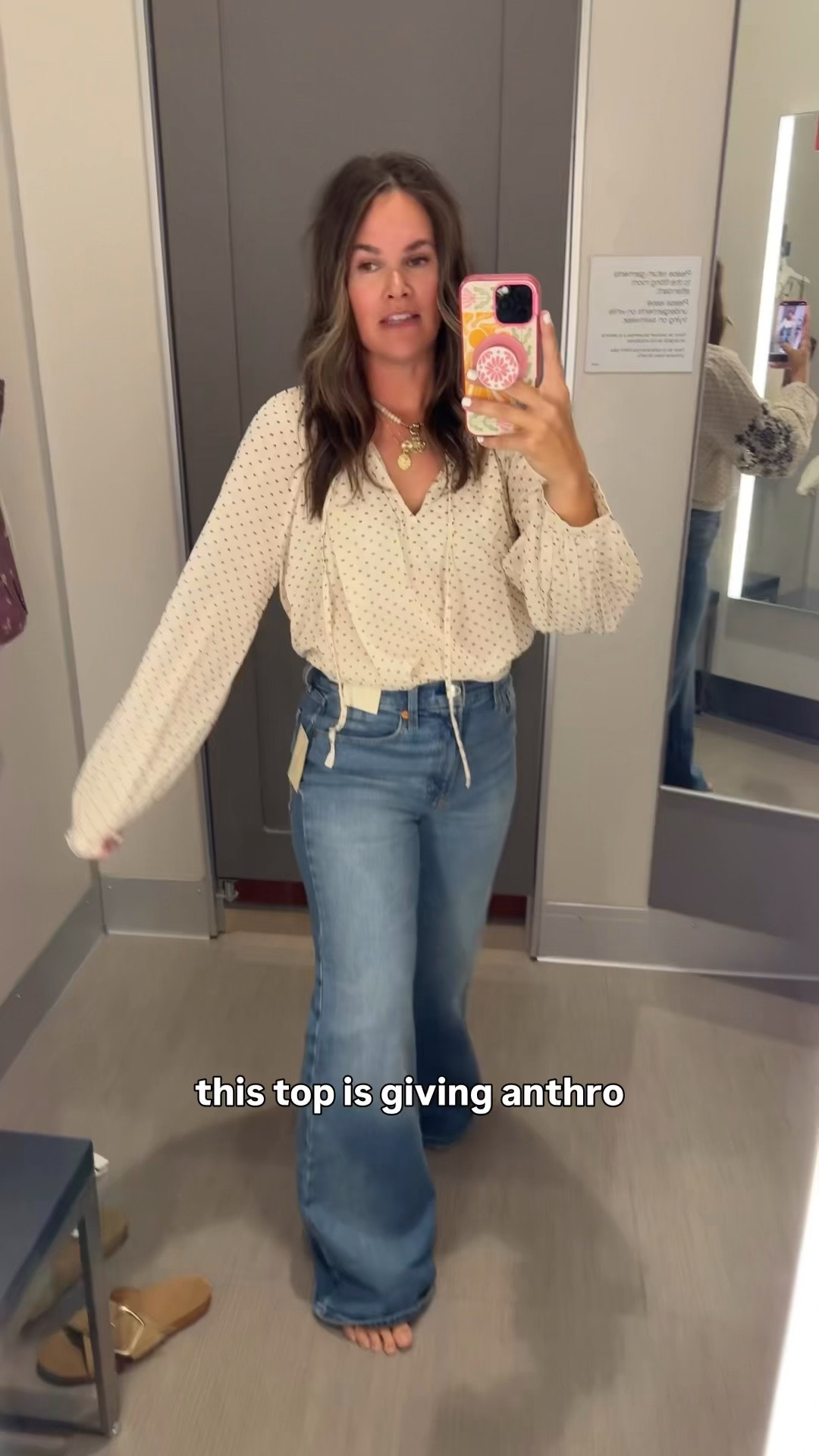 This top!! 😍 Such a pretty find to start transitioning into fall + love it with these jeans!

#LTKootd #LTKgrwm #LTKdayinmylife