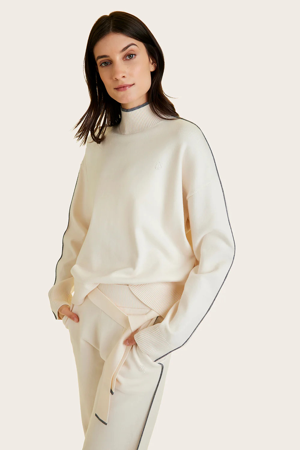 Framed Knit Mock Neck | Alala