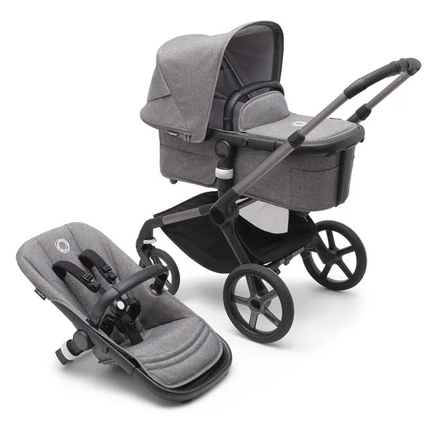 Bugaboo Fox 5 Complete Stroller - Graphite/grey Melange | REBEL (formerly Rebelstork)