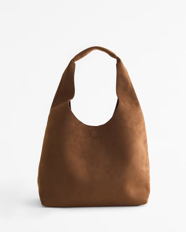 Women's Faux Suede Drapey Tote Bag | Women's New Arrivals | Abercrombie.com | Abercrombie & Fitch (US)