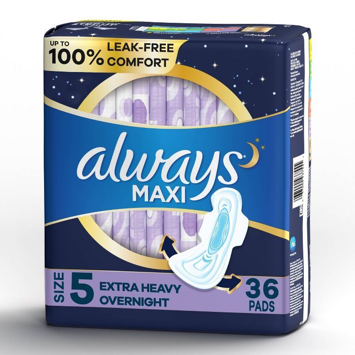 Always Maxi Extra Heavy Overnight Pads - Size 5 | Target