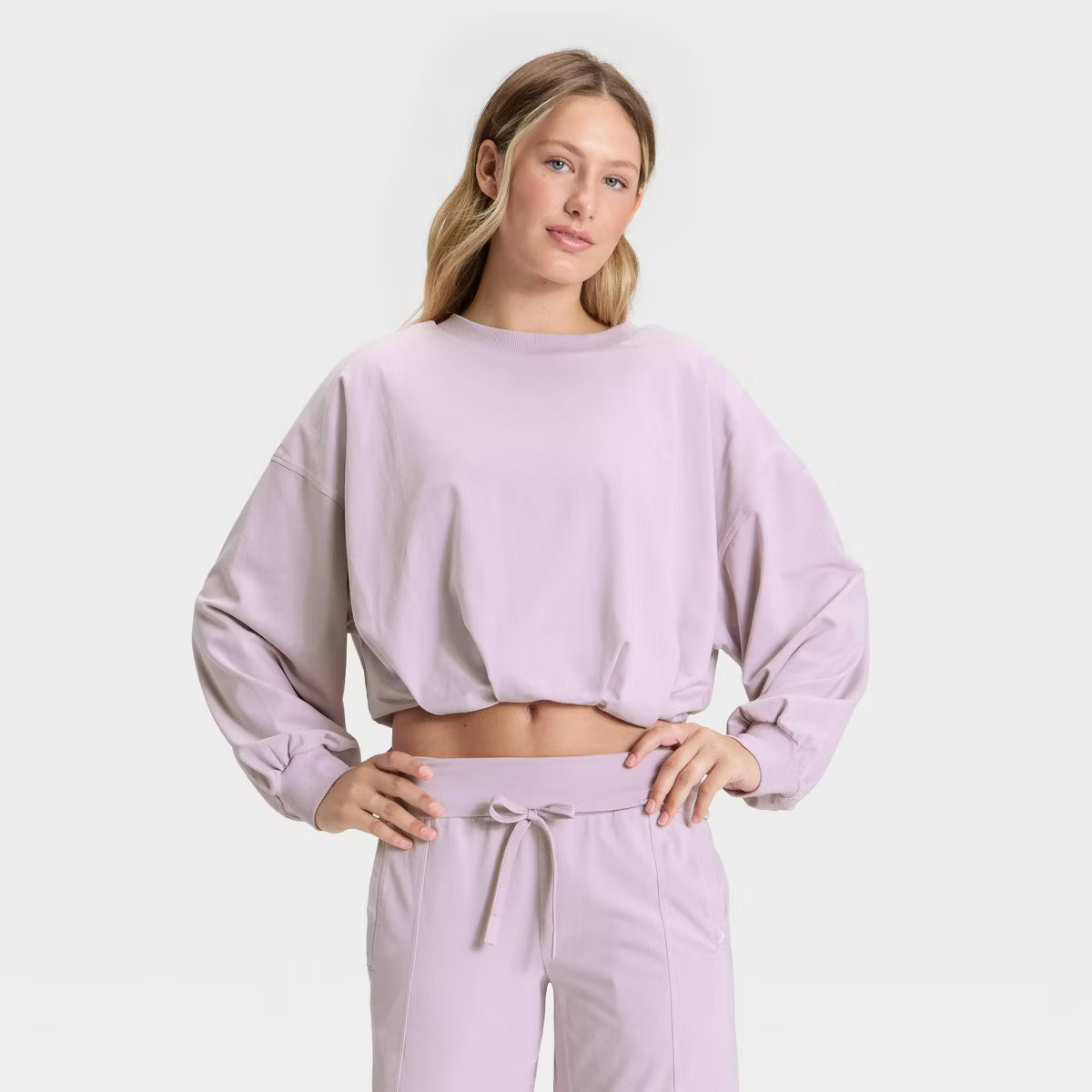Women's Bubble Hem Long Sleeve Top - JoyLab™ | Target