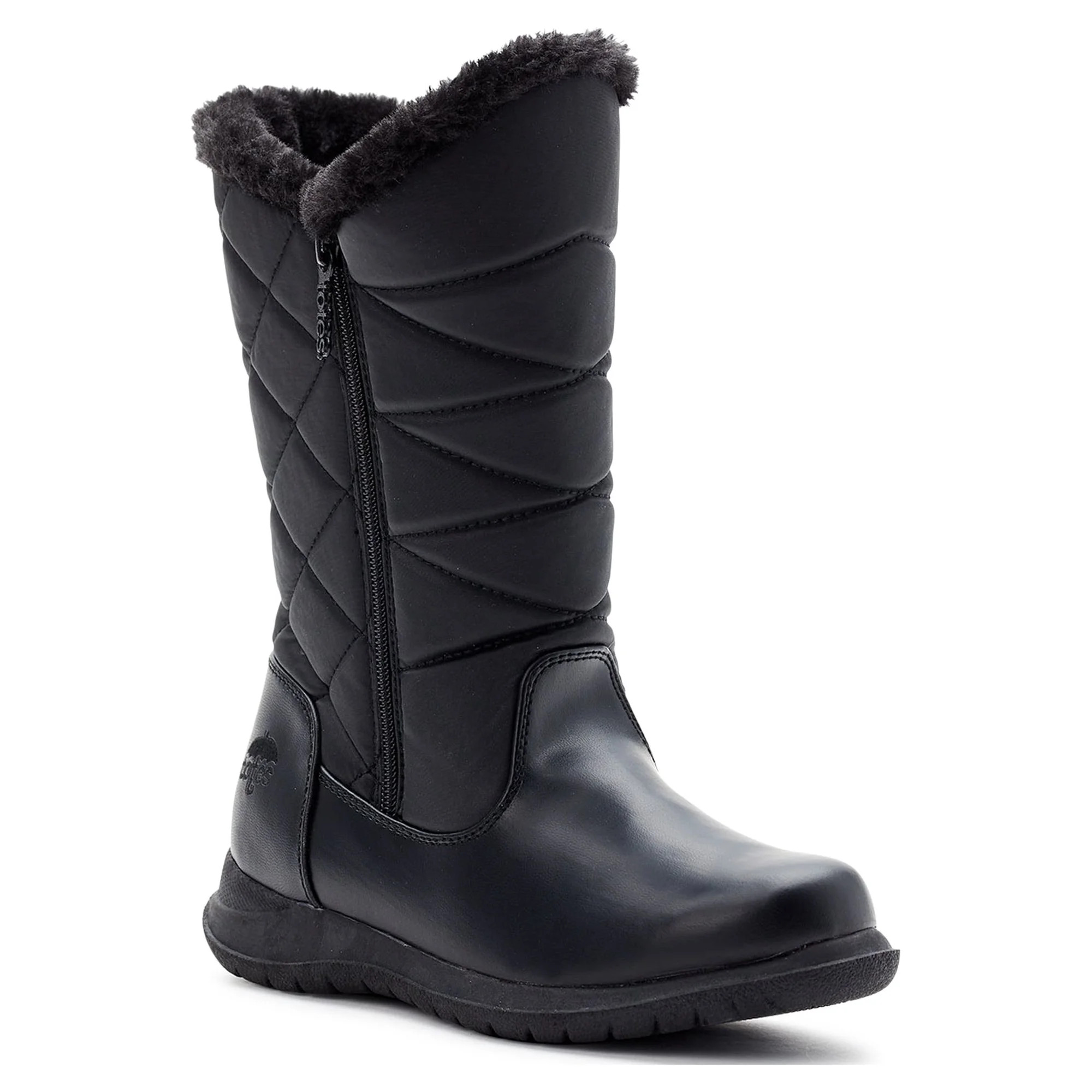 Totes Women's Edgen Waterproof Zip Up Snow Boots, Sizes 6-11, Wide Width Available | Walmart (US)