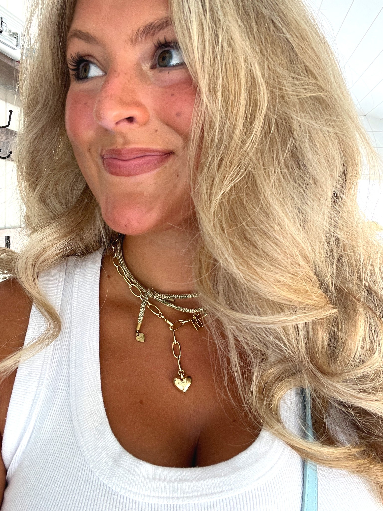 Necklaces!!!!! The heart one is EVRY jewels but not on LTK