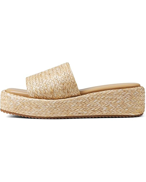 Platform Slip on Espadrille Sandals for Women Wedges Slides Bohemia Sandals Flatform Open Toe Bea... | Amazon (US)