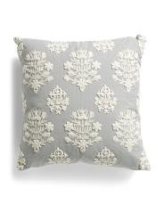 20x20 Embroidered Serena Floral Pillow | TJ Maxx