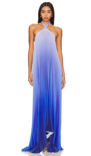 L'IDEE Deesse Gown in Blue. - size 12/L | Revolve Clothing (Global)
