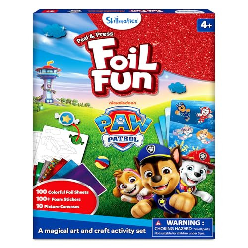 Skillmatics Foil Fun - PAW Patrol, Mess-Free Art & Craft Kits for Kids, DIY Creative Activity, Travel Toys, Christmas Gifts for Fans of Chase, Marshall, Skye, Girls, Boys, Ages 4, 5, 6, 7, 8 and Up | Amazon (US)
