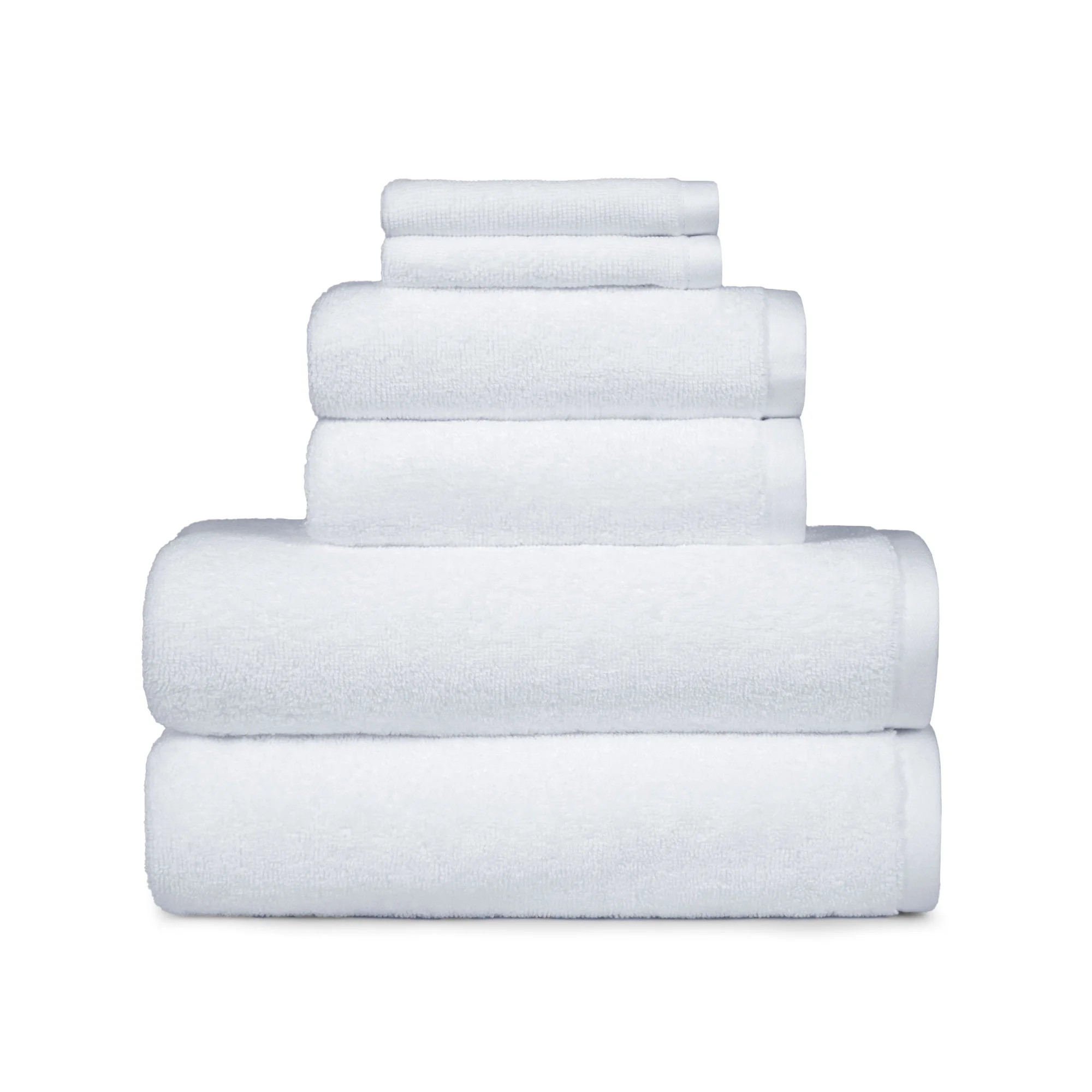 Better Homes & Gardens PowerLoft 6 Piece Bath Towel Set, Arctic White | Walmart (US)